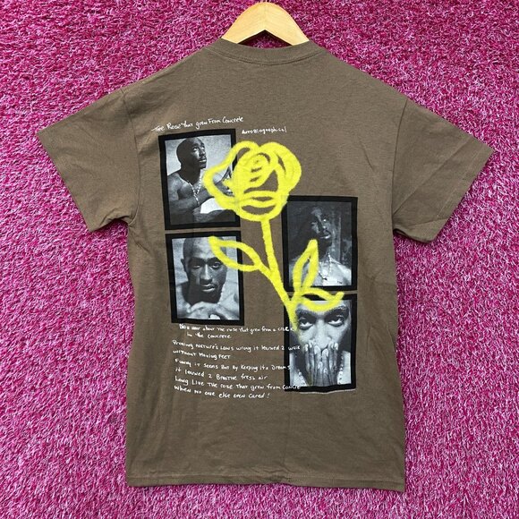 Tupac The Rose That Grew from Concrete Hip-Hop T-Shirt Small - Picture 1 of 4